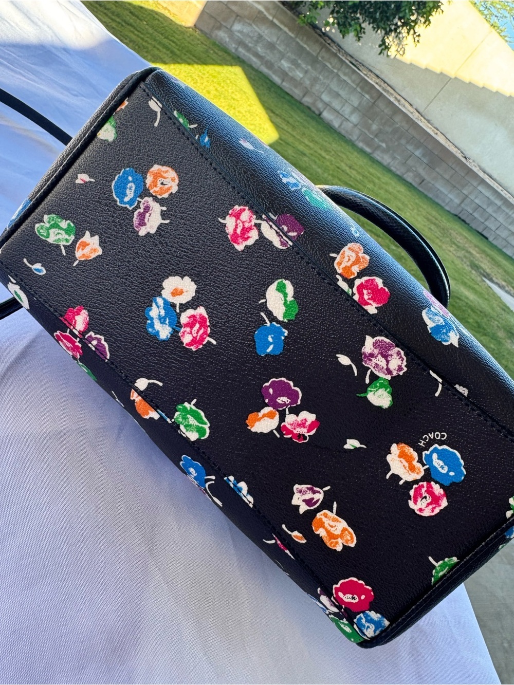 COACH Floral Mini Bennett Satchel and Zip Wallet Set - Picture 3 of 16